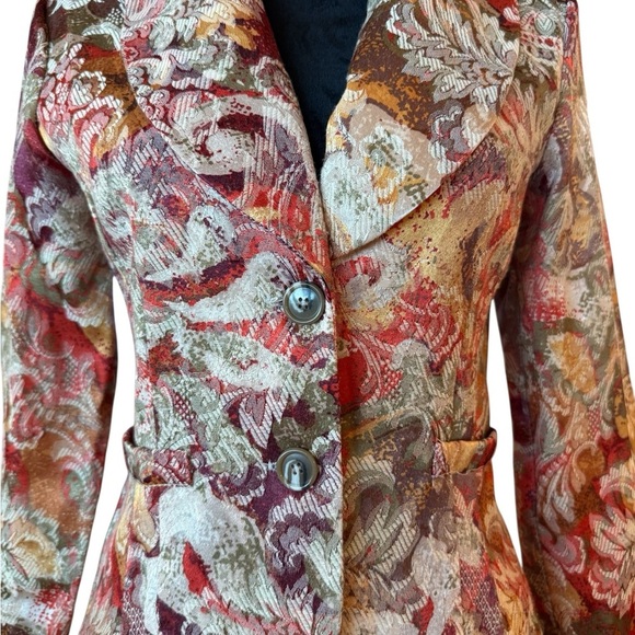 Set of 2 Blazers - Milto Color witj Notched Lapel and Silky Texture - Picture 7 of 8
